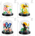 FIKAXTOY Set Set Insect Flowers Collection Micro Building Toy with Dust Cover, Flower Plants Bug Botanical for Nature