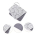 Travel-Friendly Diaper Changing Pad - Reusable Cushion for Boys with Gray Lemon Design