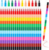 Hxezoc 20 Pieces Stacking Crayons in 12 Colors, Buildable Crayons for Kids, School, Office, and Birthday Party Supplies