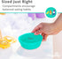 Re-Play 12 Oz. Toddler Bowls Set of 3, Dishwasher and Microwave Safe, Made in USA, True Blue, 5.75" x 5.75" x 2"