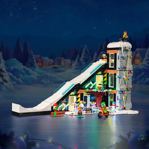 Upgraded Led Light Kit for Lego City Ski and Climbing Center Building Set, Compatible with Lego 60366