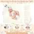 Sublaga 4 Set, 32x32 3 Set Pcs Baby Towels in Hooded Bath Towel and Pcs Baby Washcloths for Newborns, Toddlers