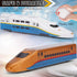 12 Crelloci Bullet Train Pull Back Toy High Speed City Train Modern Locomotives for Kids Toddle Boys - Bundle