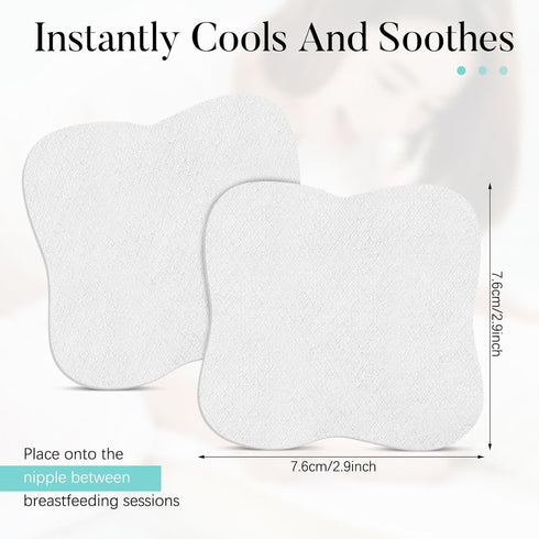 40 Pieces Soothing Gel Pads Hydrogel Reusable Nipple Pads Breastfeeding Essentials Nursing Pads Breast Pads Cooling Relief for Moms Sore Nipples from Pumping or Nursing