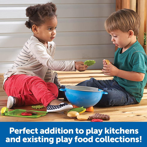 Set Learning Resources New Sprouts Grill It! Barbecue - Play Food for Kids, Kitchen Toys Accessories, Imaginative Play