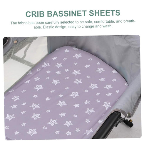 GARVALON Stretchy Changing Pad Cover for Boys & Soft Changing Pad Sheet Stars Design Reusable Changing Table Cover Fits