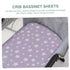 GARVALON Stretchy Changing Pad Cover for Boys & Soft Changing Pad Sheet Stars Design Reusable Changing Table Cover Fits
