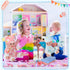 Jerify 10 Pcs Realistic Soft Twin Baby Dolls Toy Set - Includes 2 Pcs 12 Inch Dolls, Feeding Set, Pacifiers, Diapers,