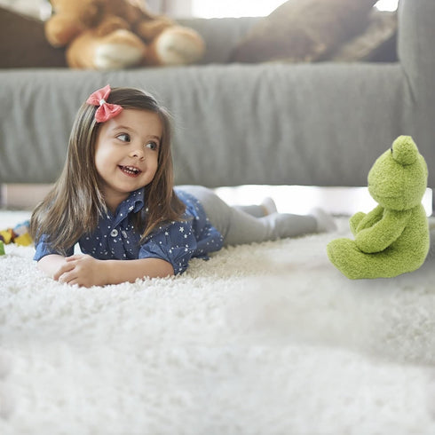 CAZOYEE Green Frog Plush Stuffed Animal, 10" Cute Frog Plushie Doll, Birthday Christmas Gift for Kids
