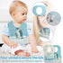 WOOWME 10 Packaged Pcs Disposable Bibs, Individually with Catcher and Leakproof Liner for Toddler Feeding, Baby Travel