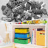 Toy Storage Bags for Lego Bricks, 5 Pcs Travel Organizers for Kids Building Blocks, Toy Car, Puzzles with Mesh Pocket