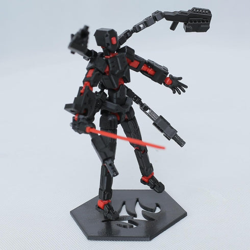 MMXBGS T13 Set, 3D Dummy 13, 13 6 13 13 Action Figure Printed Titan with Arms, T Multi-Jointed Movable, Lucky Robot
