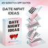 BleSky 45 Date Night Ideas Scratch Off Cards for Couple Games Romantic Couple Gifts for Him Her Valentines Day Gifts