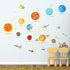 DECOWALL SG2-1501 The Solar System Kids Wall Stickers - Peel and Stick Removable Decals for Nursery