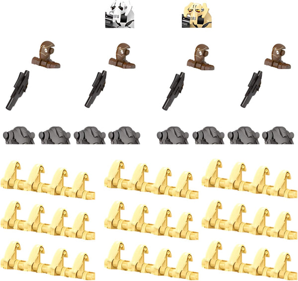 50-Piece Battle Robot Army Figures Full Body (Not Partial) Building Blocks Soldiers