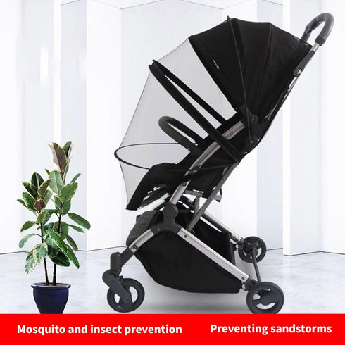 CATHATRR Pushchair Canopy Netting Covers Strollers Net for Baby Carriers Breathable Full Coverage Net Shield