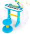 Costzon 31-Key Kids Piano Keyboard Toy, Toddler Electronic Musical Instrument with Microphone, Lights & Stool