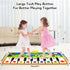 53" 23" 8 1 2 3 4 5 6 Piano Mat - x Musical Mat Animals Sounds Dance Mat for Kids Touch Play Dancing Mat Toy Gifts