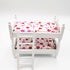 1:12 Wooden Dollhouse Miniature Loft Bed with Ladder, Kids Children's Bedroom Bunk Bed Play Toy Decor