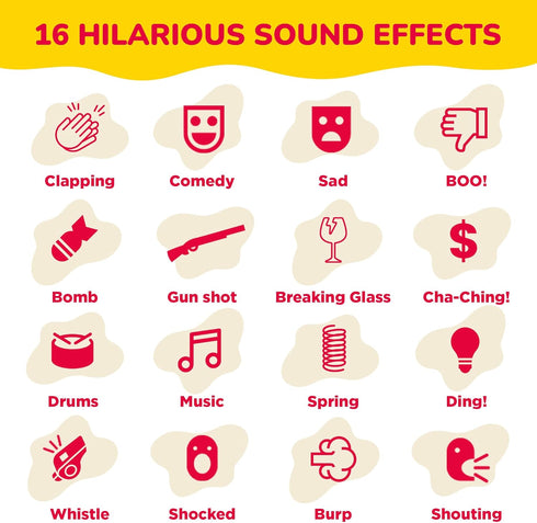16 712, ArtCreativity Funny Noises Machine with Sound Effects, Electronic Prank Noisemaker Toy for Boys Ages Joke Sound