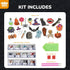TOY Life Diamond Painting Kit 20PCS Gem Art Stickers for Kids, Halloween Crafts for Girls 8-12, Birthday Gift Ideas