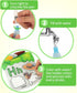 3 4 5 Coogam Water Painting Cards with Learning Alphabet, Reusable Aqua Painting Doddle Vocabulary Flash Cards, ABC