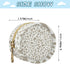 YETTASBIN Leopard Print Portable Pacifier Holder Case with Metal Hook Buckle & Zipper for Diaper Bag and Stroller