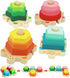 WOOD CITY Stacking Toys for Toddlers 1-3, Montessori Shape Sorter Baby Toys, Educational Puzzle Toys