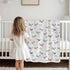 Selgkds 60x80inch Cute Planes Baby Blankets for Boys Girls Infants Toddler Crib Stroller Watercolor Airplanes Clouds