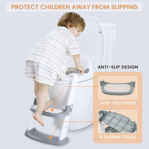 JASSONE 2 1 Potty Training Seat, Toddler Step Stool, in Potty Training Toilet for Kids, Baby Seat with Splash Guard
