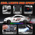1/16 2.4Ghz 4WD 30+KM/H 2Pcs RC Drift Car Scale Remote Control Car With Spray & Led Lights, High Speed RC Drag Car