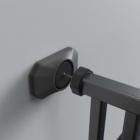 Baby Gate Wall Protector, 8 Pack Black, Protect Walls & Doorways from Pet & Dog Gates, Pressure Mounted