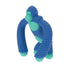 Nuby Geo Zoos Massaging Teether - Baby Teething Toy - Soft Easy Grip for 3+ Months - Blue Gorilla