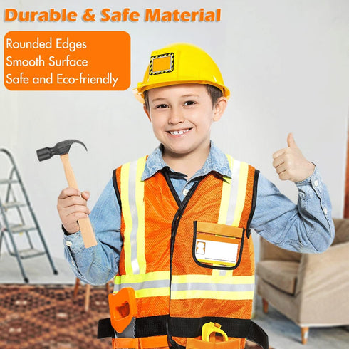 28 Set Pcs Kids Toy Tool Construction Party Supplies Plastic Pretend Play Accessory for Boys with Screwdrivers Pliers