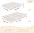 miaozhen 1 Pack 52x28 Cotton Baby Crib Sheets for Boys Girls Comfy Breathable Gray Plaid Offwhite Toddler Mattress