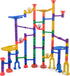 JOYIN 150Pcs Glowing Marble Run - Construction Building Blocks Toys with 5 Glow in The Dark Glass Marbles