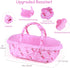 BABESIDE 10 PCS Reborn Baby Doll Clothes, Flamingo Theme with Bassinet for 17-22 Inch Dolls