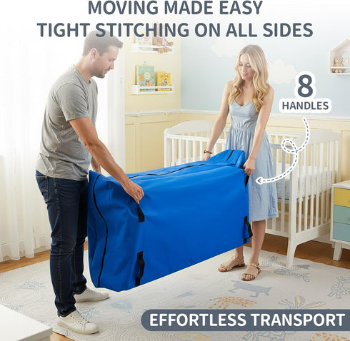 Colingmill 2 8 52.5 28 6.5 Pcs Waterproof Crib Mattress Storage Bag, Oxford Cloth Heavy-Duty Zippered Mattress