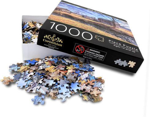 Old Barn Puzzle Jigsaw Puzzles 1000 Pieces for Adults Scenic Country Farm Landscape Puzzle for Family Fun