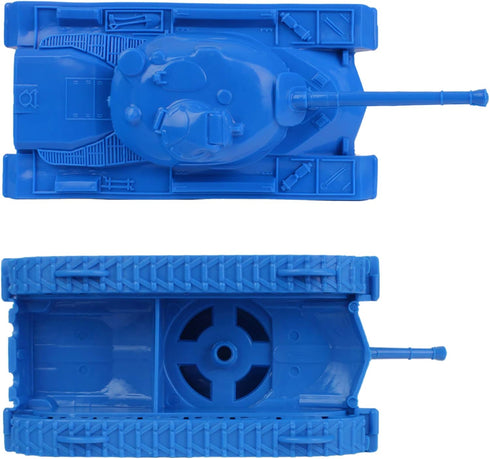 TimMee Toy Tanks for Plastic Army Men, Blue WW2 3pc, Made in USA