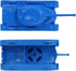 TimMee Toy Tanks for Plastic Army Men, Blue WW2 3pc, Made in USA
