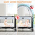 Zkaitoy Pack N Play Tent - Mini Crib Tent to Keep Baby from Climbing Out - Crib Net to Keep Baby in - Pop Up Breathable