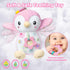 Penguin Baby Toys 0-6-12 Months - Stuffed Animal Plush Toy with Textured Hanging Ring, Rattles & Crinkle Sound Paper