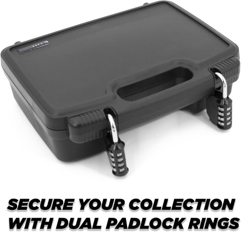 CASEMATIX Trading Card Case and Organizer for 960 Cards, Hard Shell Card Holder with 8 Dividers and Protective Foam