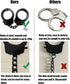 Metal Toy Handcuffs with Keys for Kids (Black)