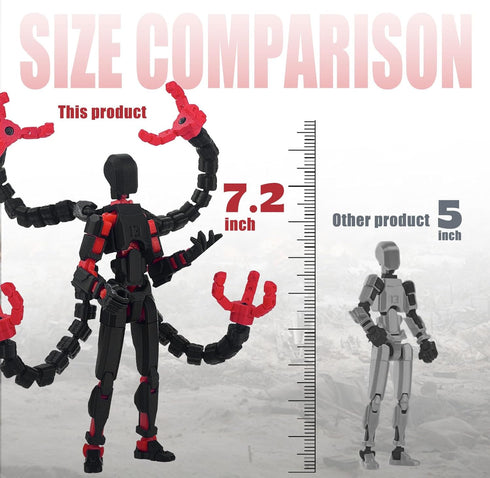 PkghoKids T13 Accessories,T13 t-13 3D 7.2inch) Already Assembled Action Figure Multi-Jointed Movable,for Collectors
