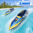 2.4Ghz 360 6+ QUN XING Remote Control Mini Rc Boat Rotating Rechargeable Battery for Pool Toys Kids Years Old Blue