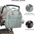 SONARIN Backpack,Travel Mommy Portable Large Capacity Diaper Bag Nappy Changing Bag Bag with Pacifier Bag & Stroller