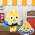Cheese Plush Doll Keychain - Cute Stuffed Animal Food Plushies, Kawaii Keychain for Kids, 6''