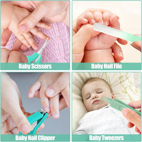 31PCS Set, Baby Healthcare and Grooming Kit for Newborn Kids, Upgraded Safety Baby Care Kit, Newborn Nursery Health